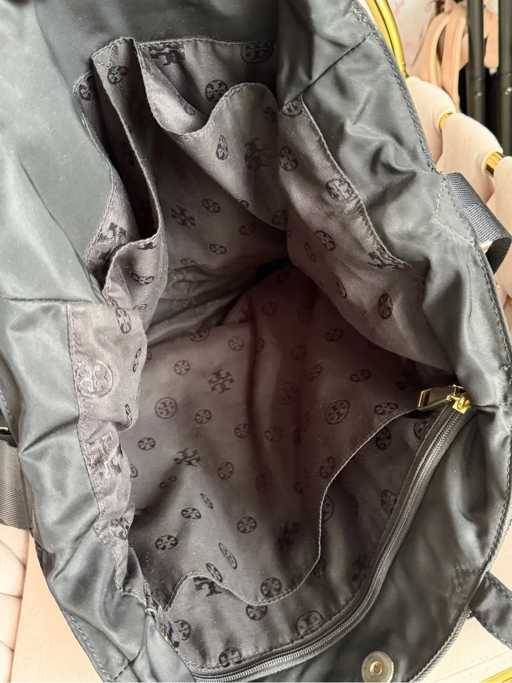 Tory Burch Black Nylon Baby Bag Tote 🖤